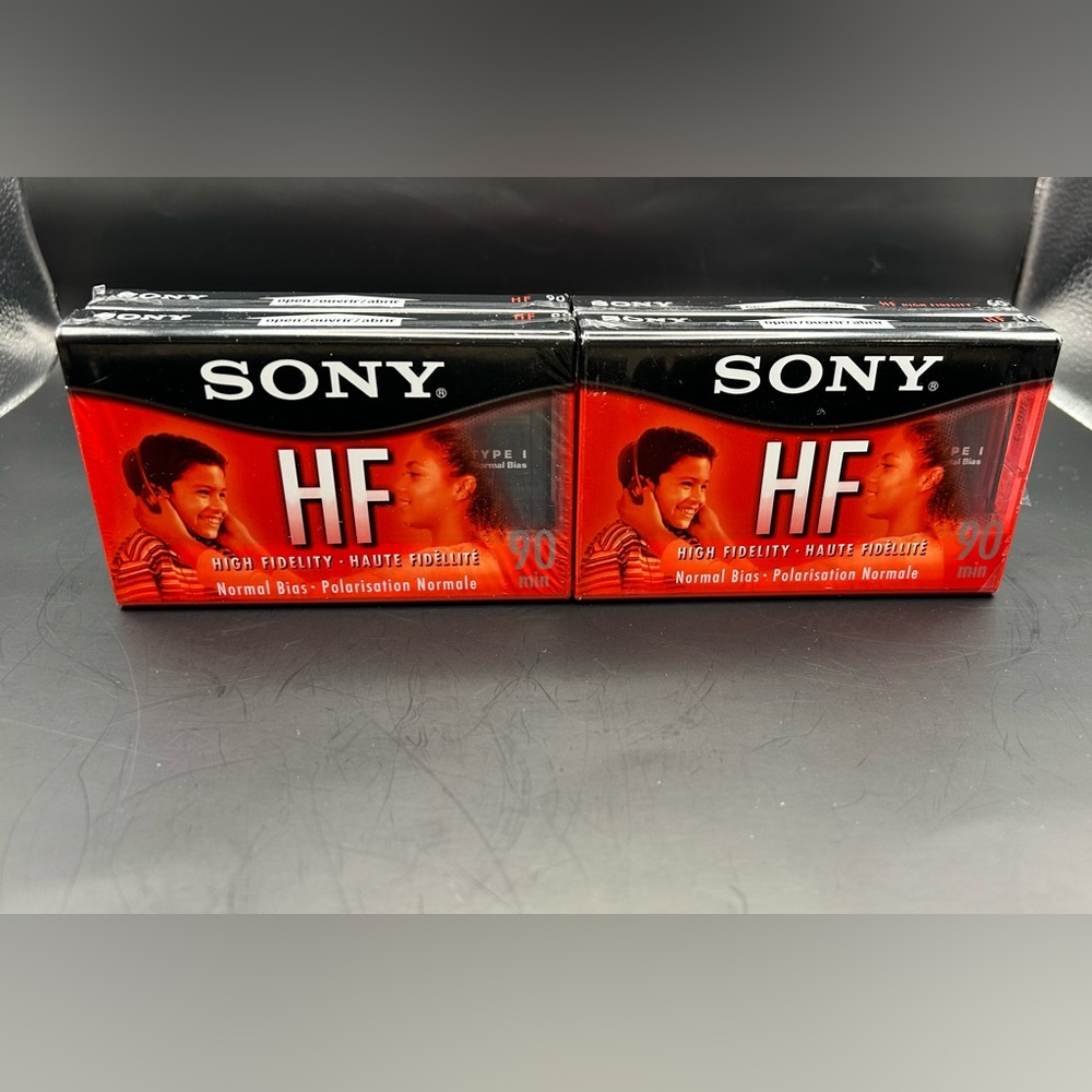 Sony Blank Cassette Tapes 4 Pack HF 90 Minutes Normal Bias Audio Sealed (C45)
